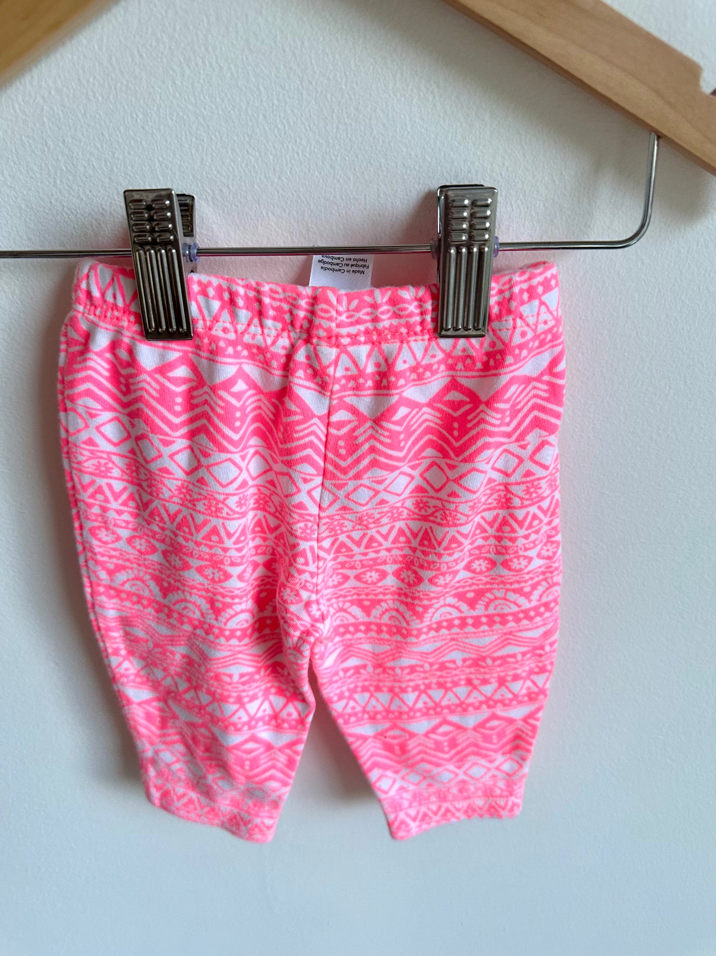 Pink Aztec Pants / 3m