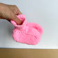 Handmade Pink Knit Slippers / 6-12m?