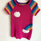 Pink Rainbow Knit Dress / 4T