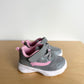 Grey with Pink Detail Velcro Shoes / Size 4 Toddler