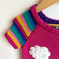 Pink Rainbow Knit Dress / 4T