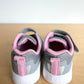 Grey with Pink Detail Velcro Shoes / Size 4 Toddler