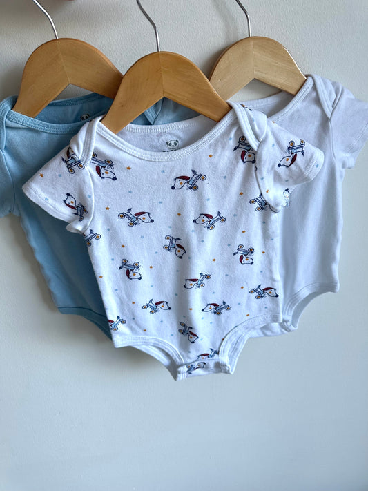 Snoopy Three Bodysuits / 18m