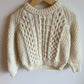 Cream Cable Knit Sweater / 2T