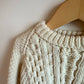 Cream Cable Knit Sweater / 2T