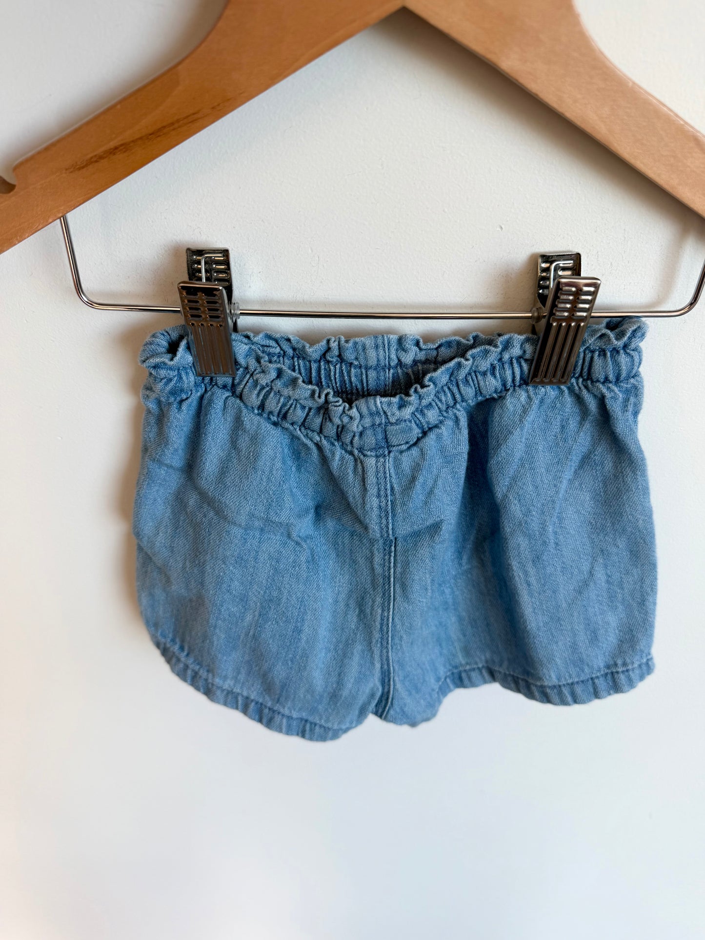 Chambray Drawstring Shorts / 12-18m