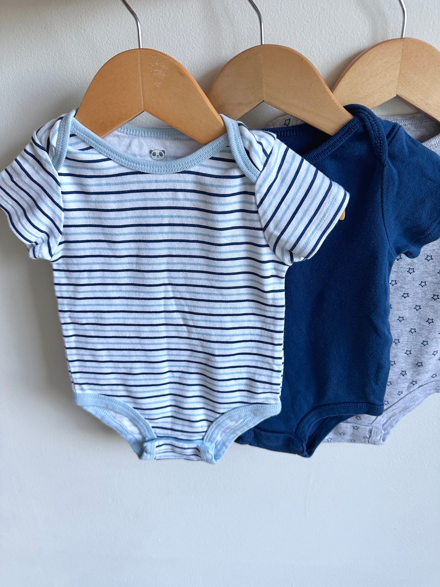 Bodysuits: Stripe, Navy, Stars / 18m