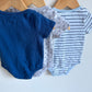 Bodysuits: Stripe, Navy, Stars / 18m