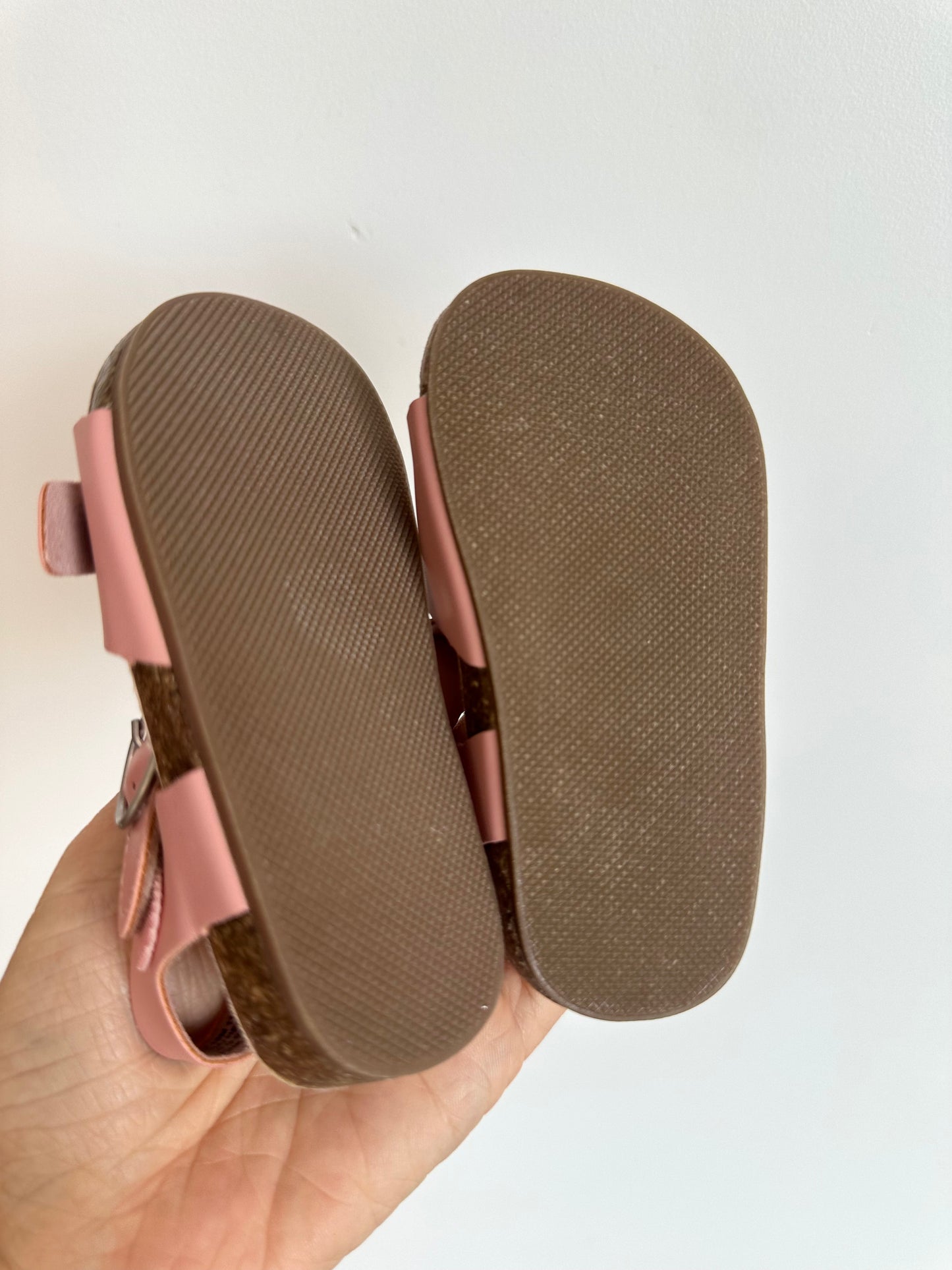 Pink Strap Sandals / 12-18m