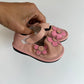 Pink Floral Leather Squeeks Shoe / Size 3 Toddler