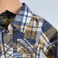 Button Up Blue Yellow Plaid / 6-12m