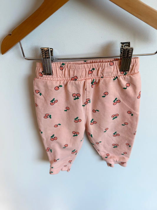 Cherry Pink Pants / 3-6m