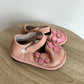 Pink Floral Leather Squeeks Shoe / Size 3 Toddler