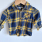 Navy + Yellow Plaid / 6-12m