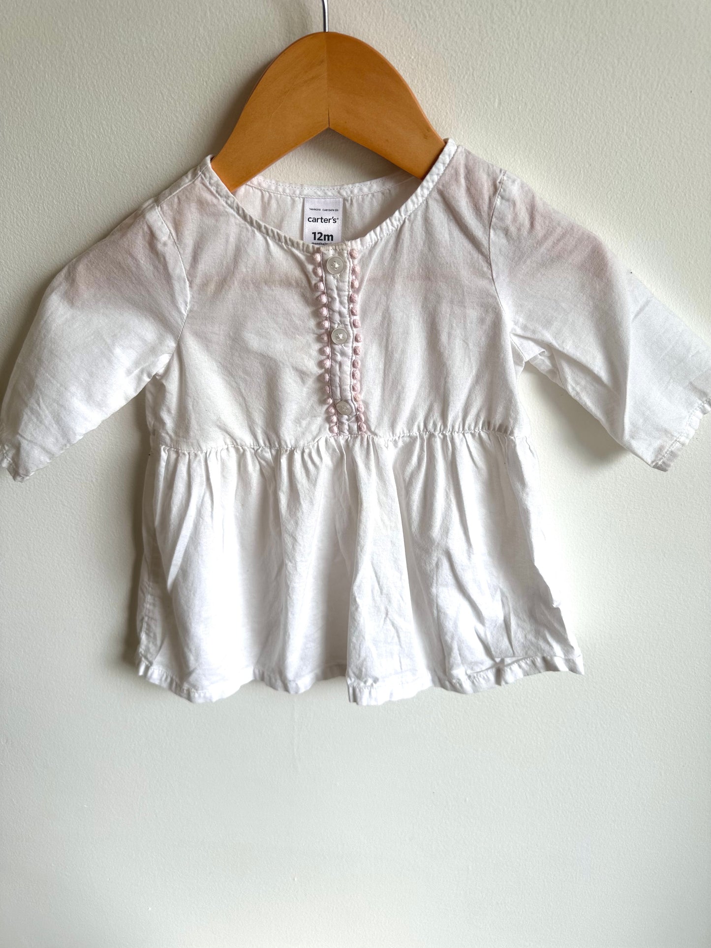 White Tunic Dress / 12m