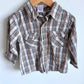 Brown + Blue Striped Top / 24m