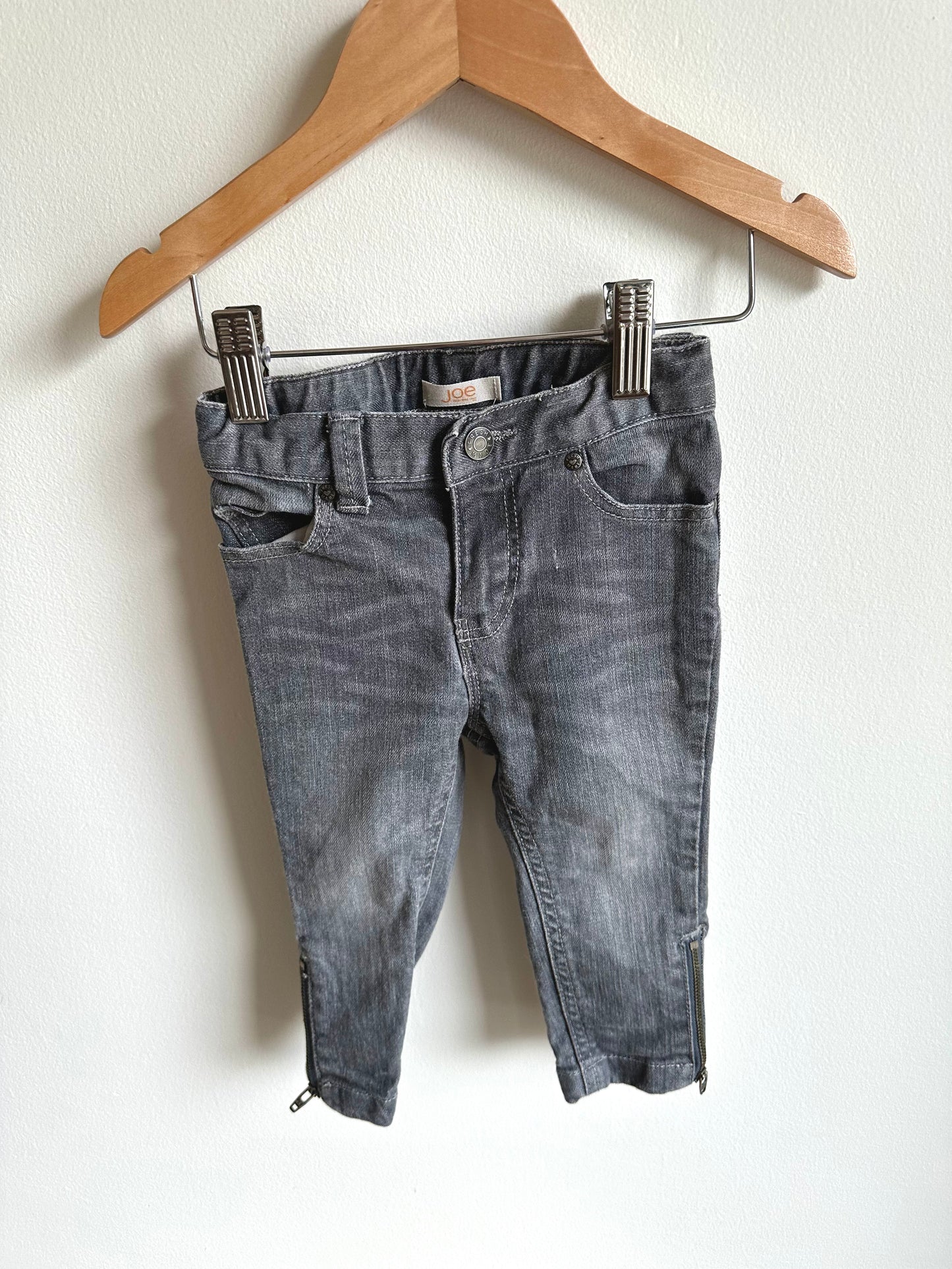 Grey Denim with Leg Zipper / 12m