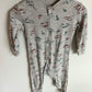 Grey Cotton Dino Footless Sleeper / 2T