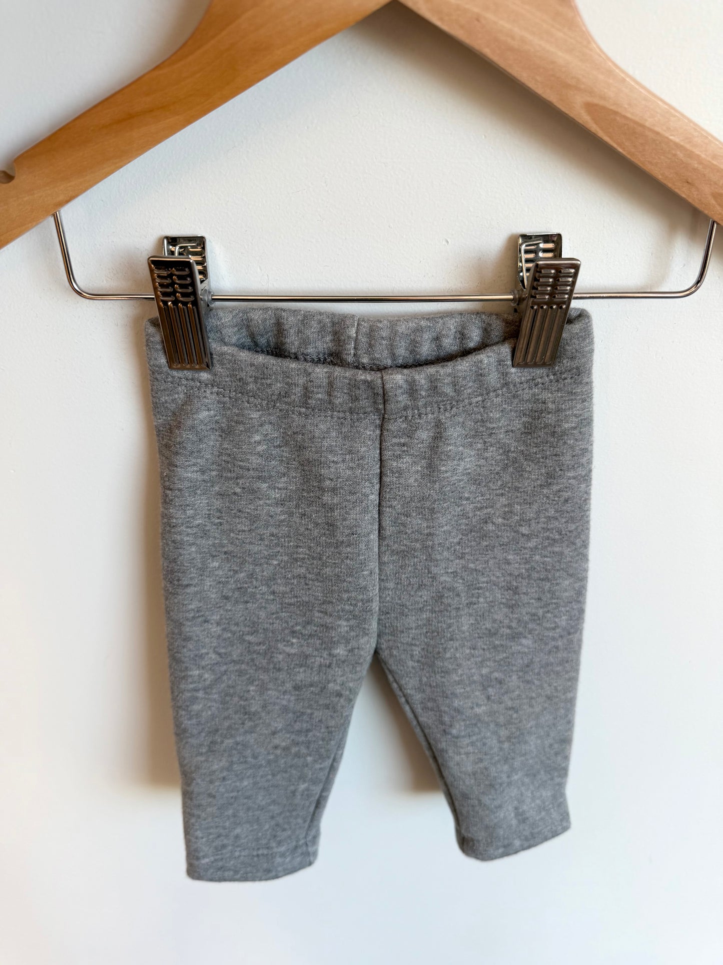 Grey Fleece Lined Leggings / 0-3m