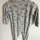 Grey Cotton Dino Footless Sleeper / 2T
