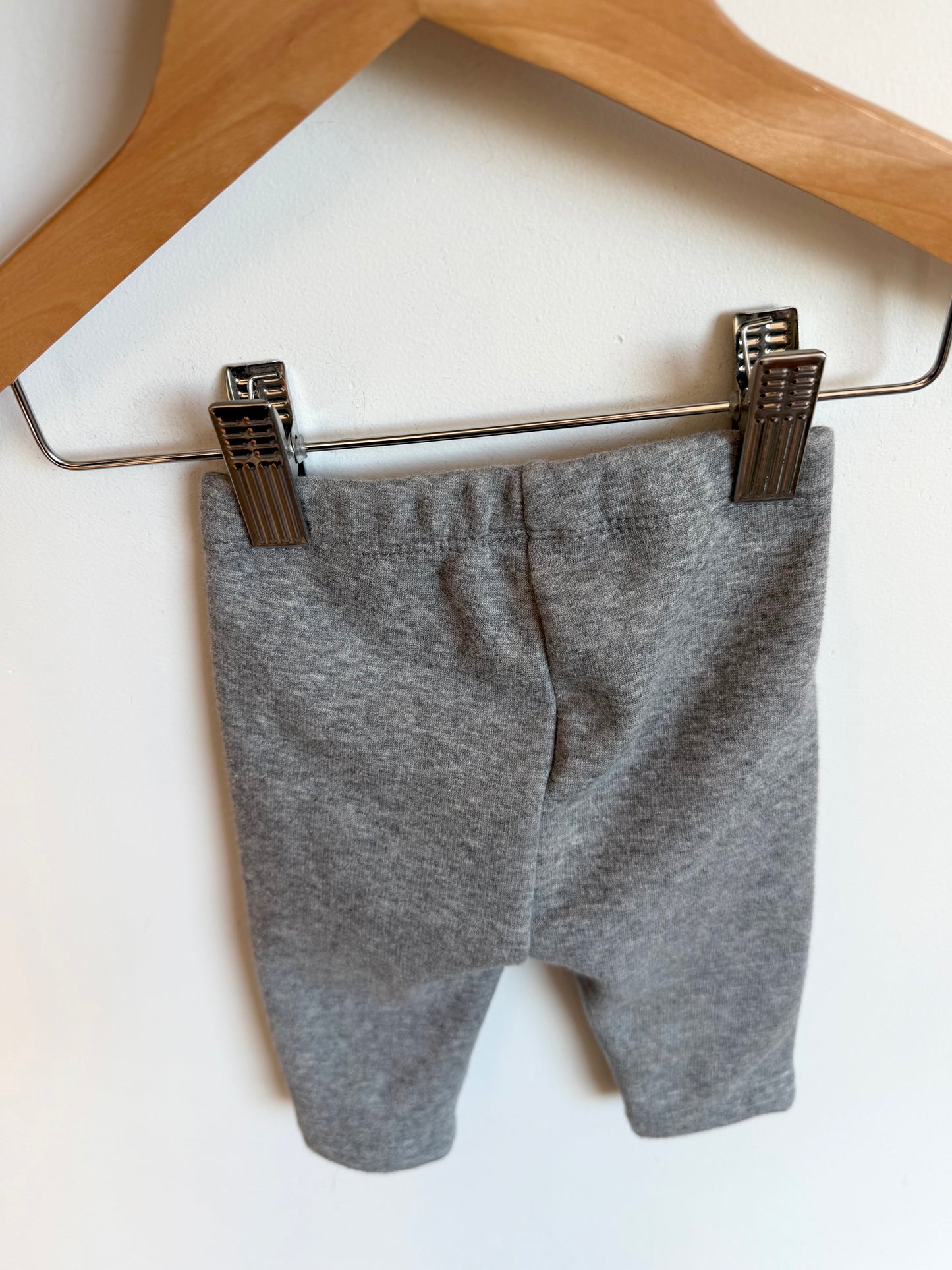 Grey Fleece Lined Leggings / 0-3m