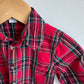 Red Tartan Pattern Bodysuit / 12-18m