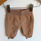 Tan Tapered Fleece Pants / 0-3m