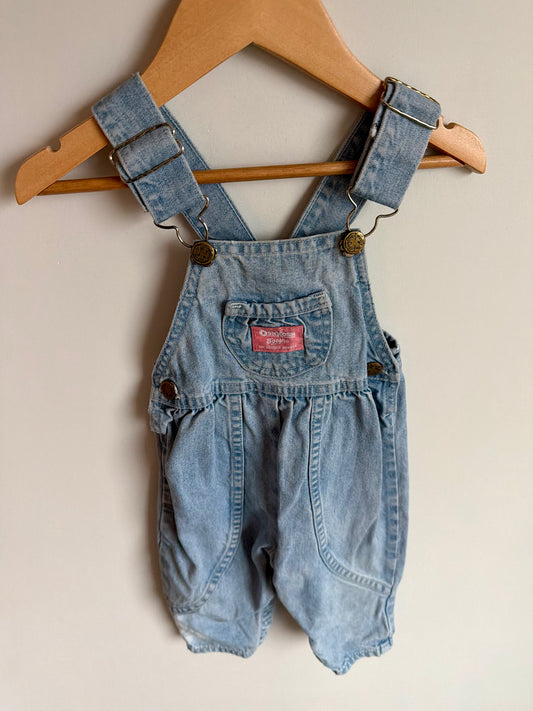 Vintage OshKosh Denim Overalls / 18m