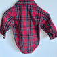 Red Tartan Pattern Bodysuit / 12-18m