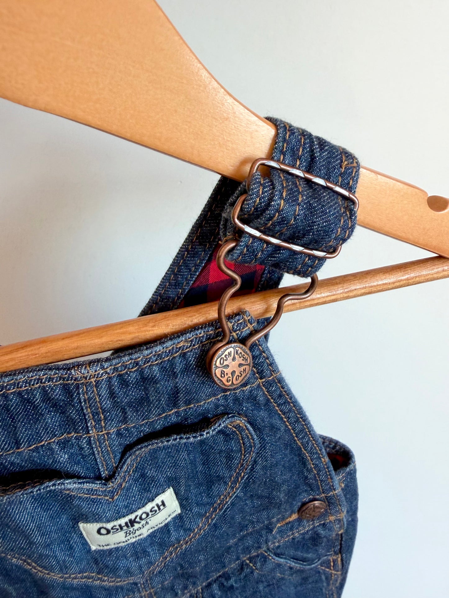 Heart Denim Overalls / 6m