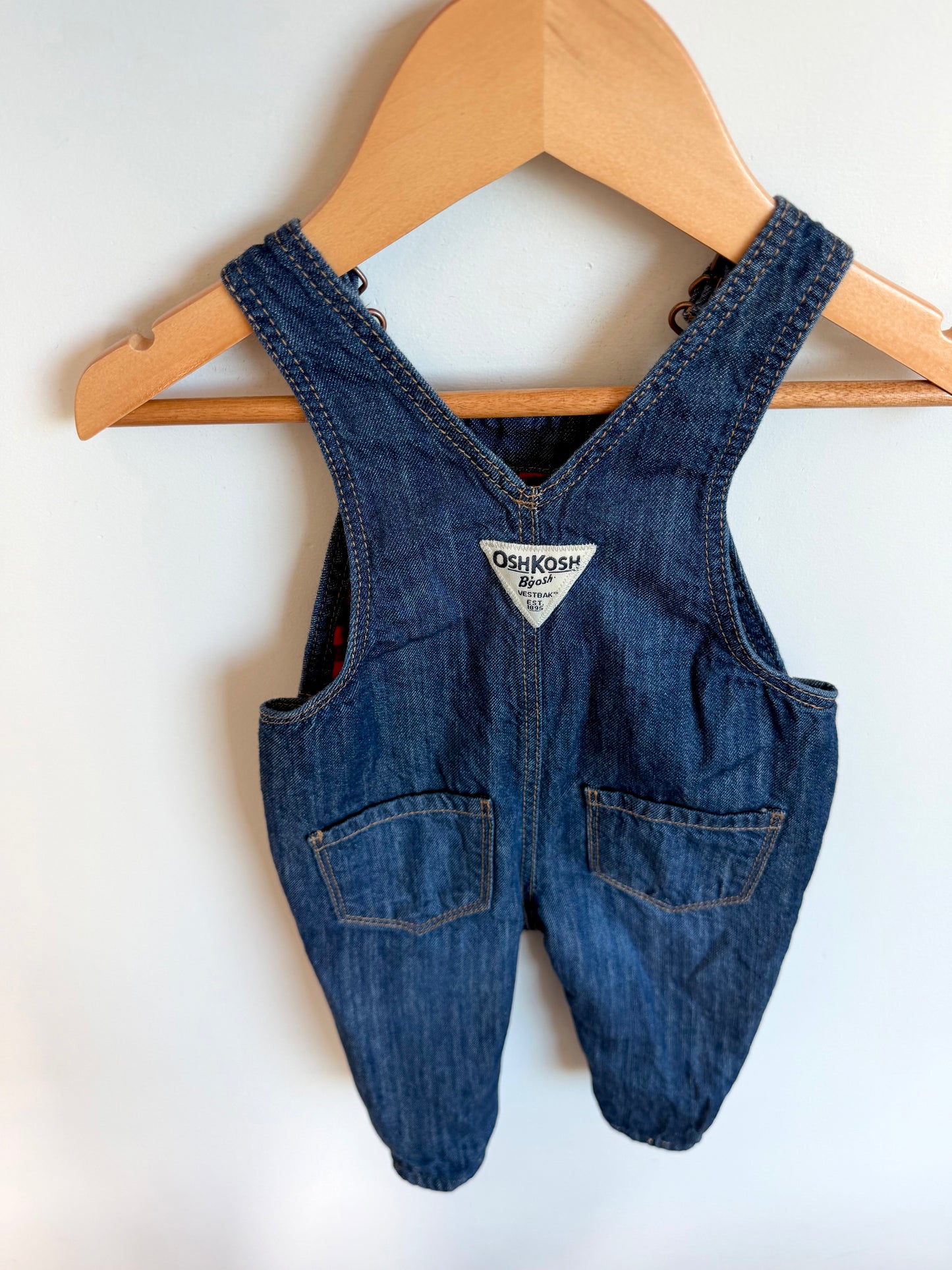 Heart Denim Overalls / 6m