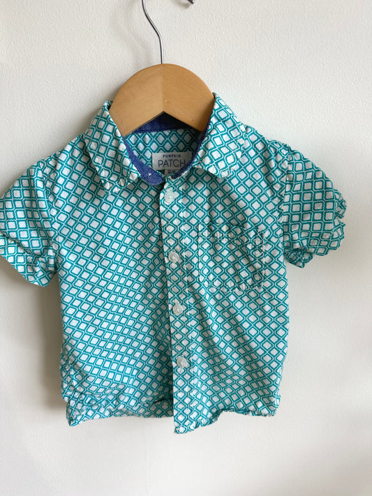 Teal Collared Top / 12-18m