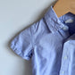 Blue Short Sleeve Button Up Top / 12-18m