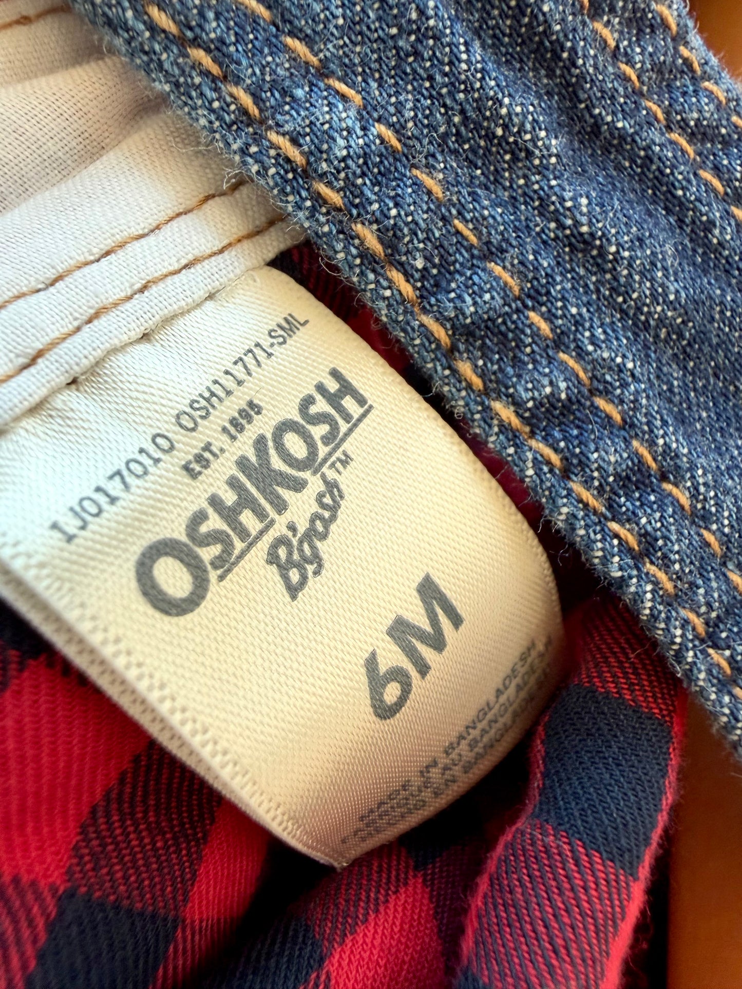 Heart Denim Overalls / 6m