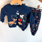 Navy Disney Holiday Fun PJ Set / 6-9m