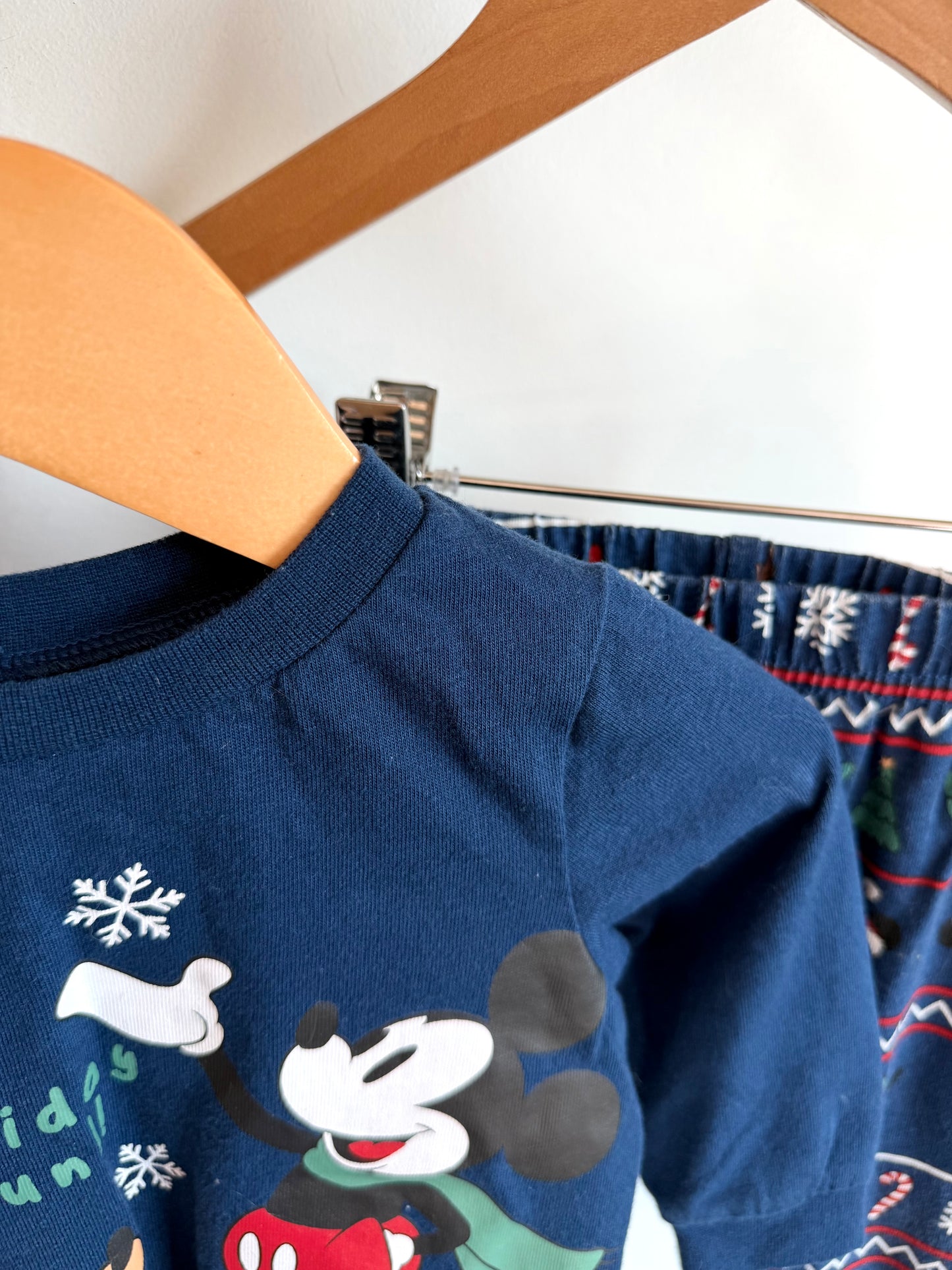 Navy Disney Holiday Fun PJ Set / 6-9m
