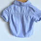 Blue Short Sleeve Button Up Top / 12-18m