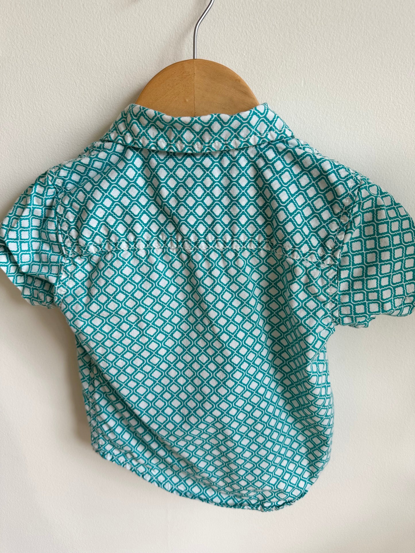 Teal Collared Top / 12-18m