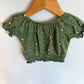Green Floral Rushing Bottom Top / 12-18m