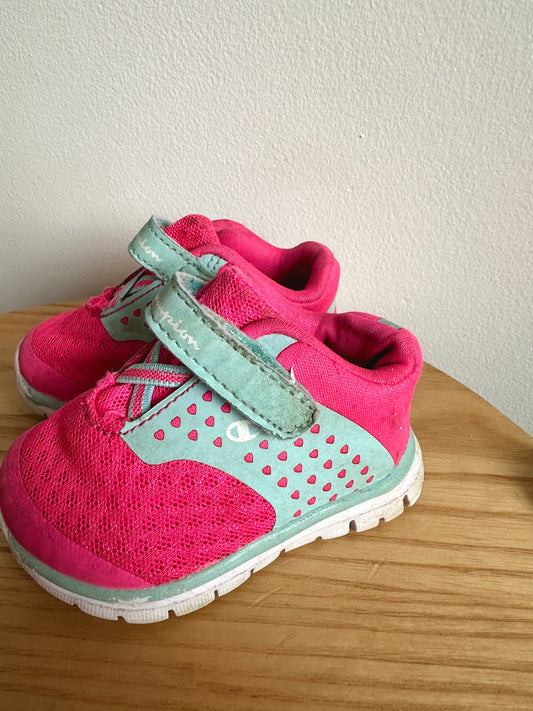 Champion Pink + Blue Sneakers / Size 2 Infant