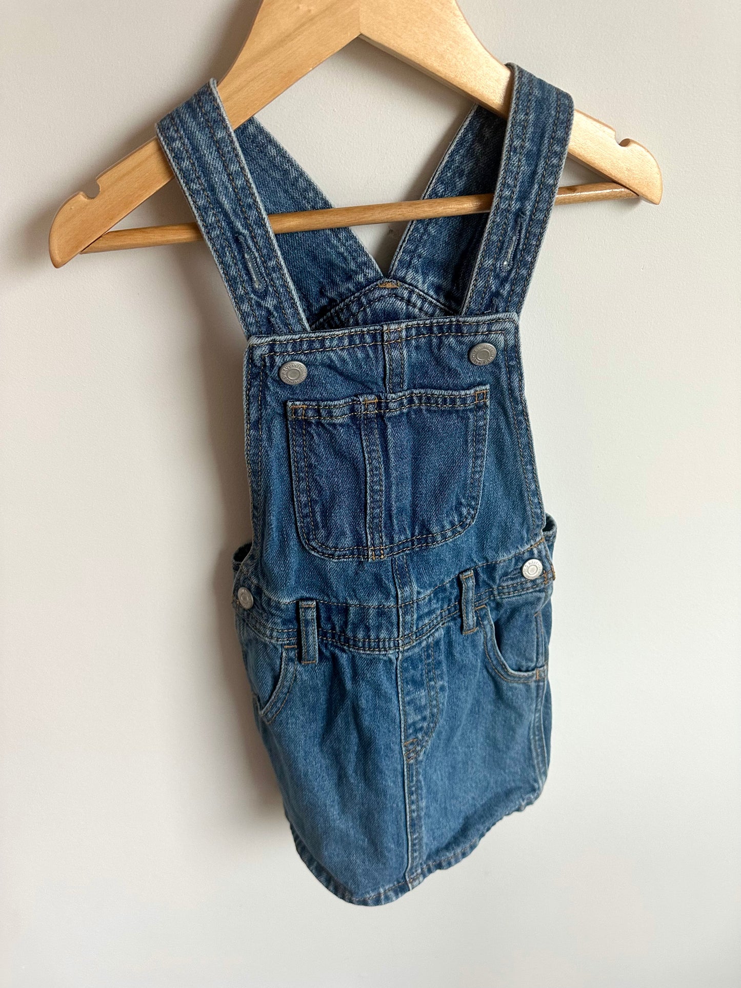 Denim Overall Dress / 3T