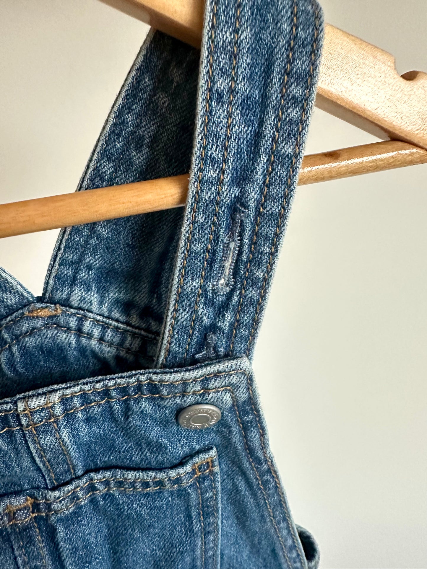 Denim Overall Dress / 3T