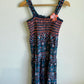 Long Bright Pattern Floral Tank Dress/ 7-8 years