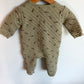 Sage Quilted Acorn Jumpsuit / 6-9m