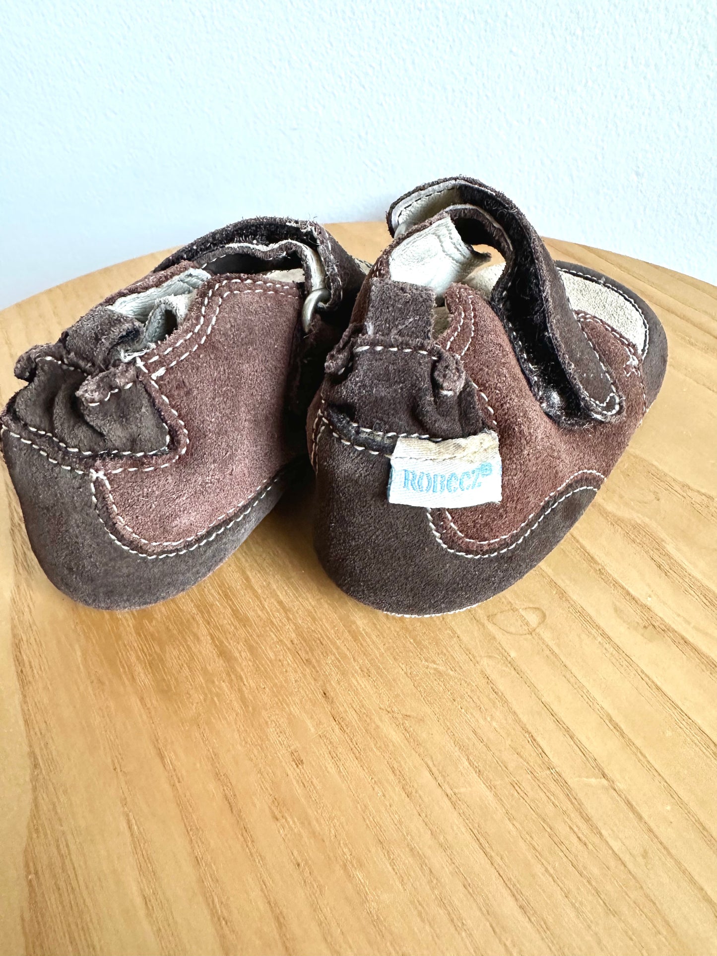 Brown Leather Shoes / 6-12m