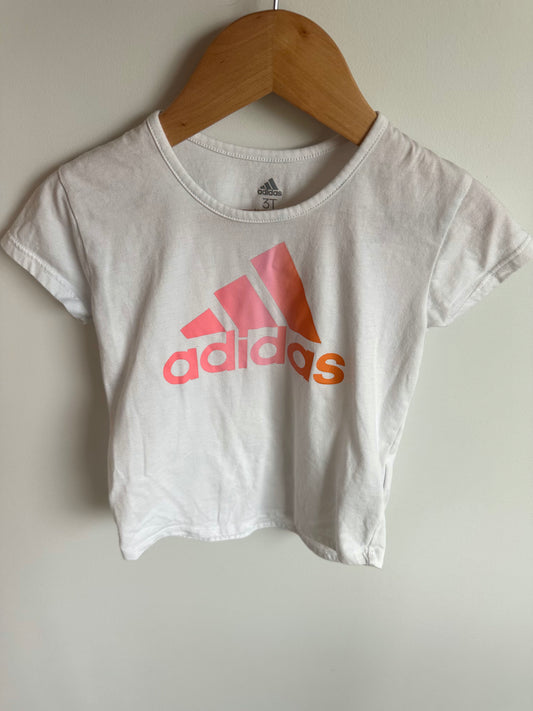 Adidas White T-Shirt / 3T