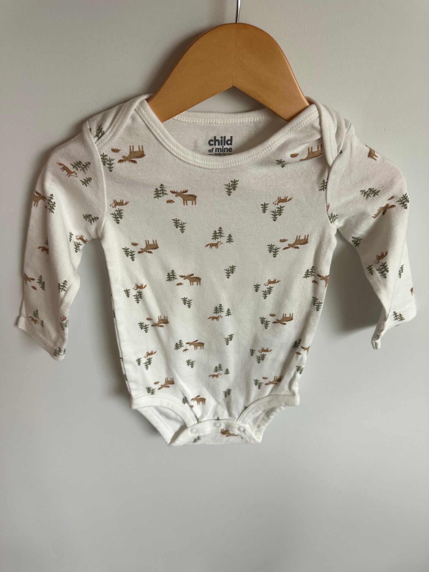Woodland Long Sleeve Bodysuit / 18m