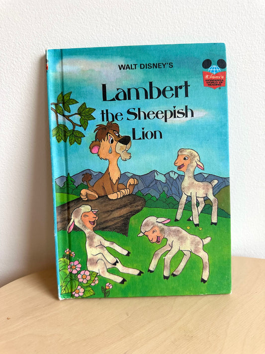 Vintage 1977 Lambert The Sheepish Lion Book First Edition Hardcover Book / 3-5 years