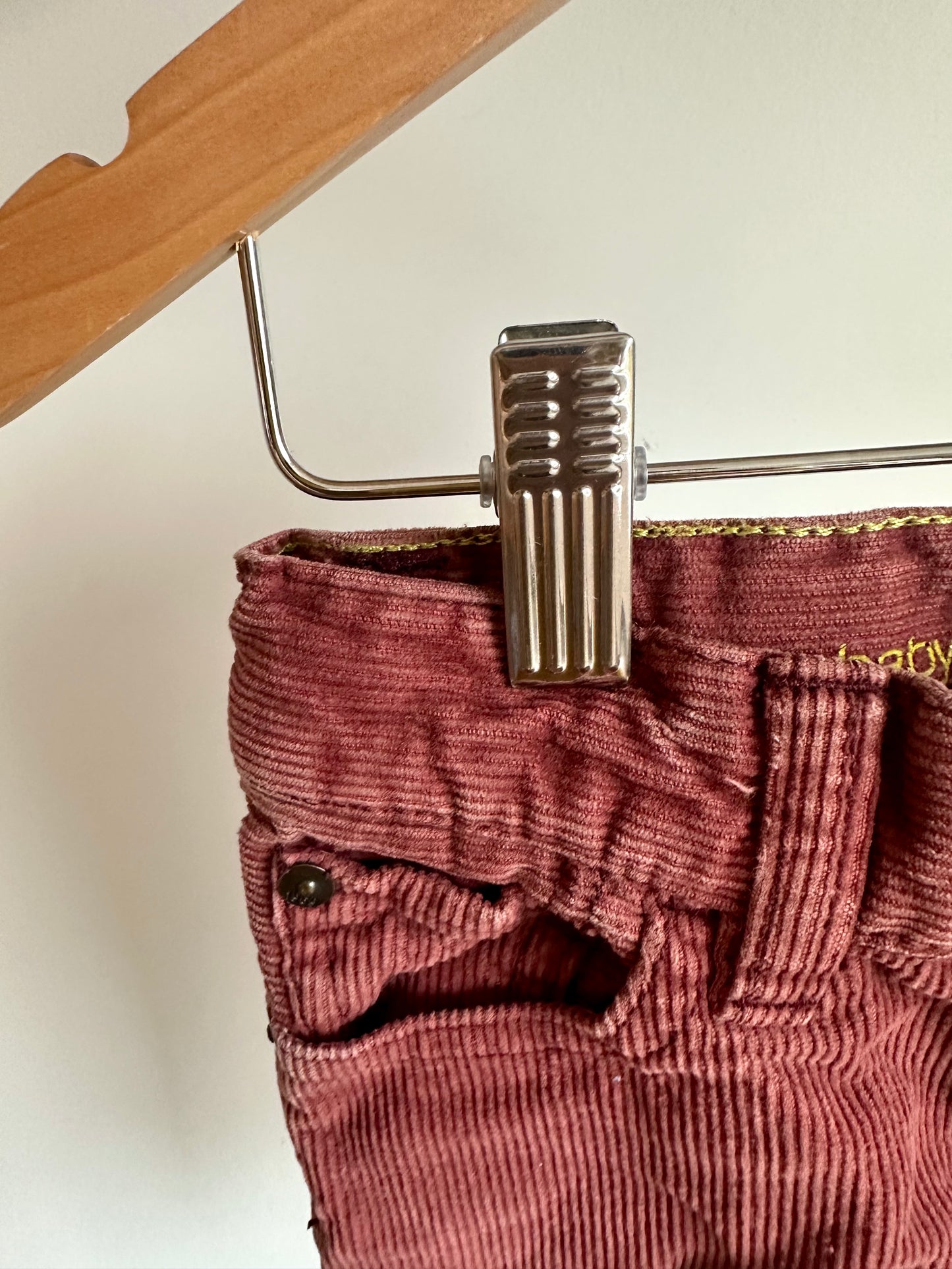 Amaranth Corduroy Pants / 12-18m