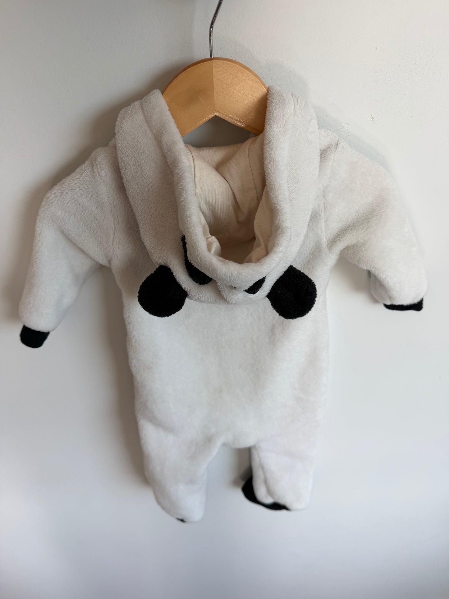 Panda Costume Bunting Suit / 6-9m